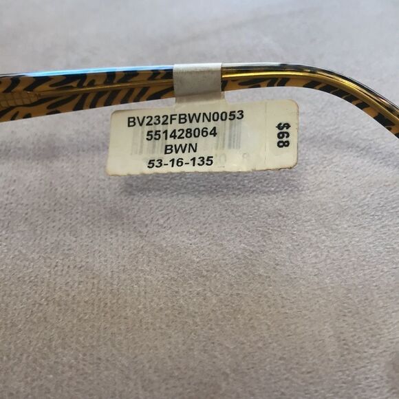BABY PHAT TIGER STRIPE NEW 53-16-135 EYEGLASS FRAMES DESIGNER LADIES BROWN NWT - Picture 7 of 7